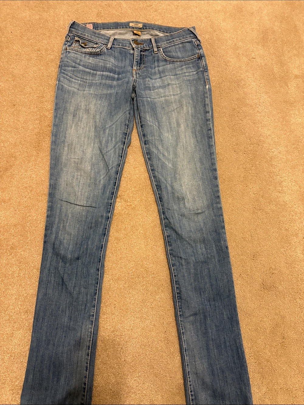 True Religion Light Blue Straight-Leg Women's Jeans